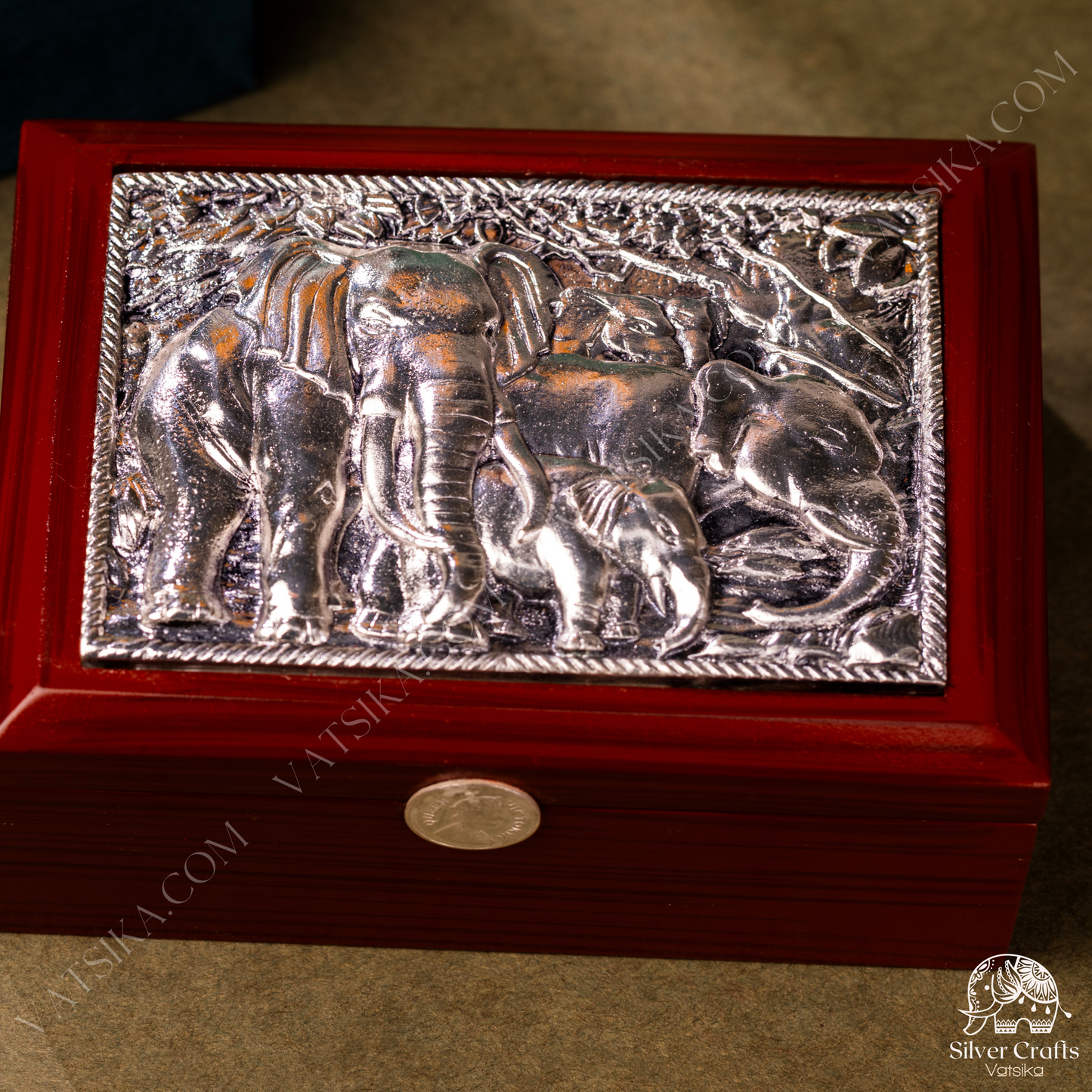 Silver Gift Box with 3D Embossing