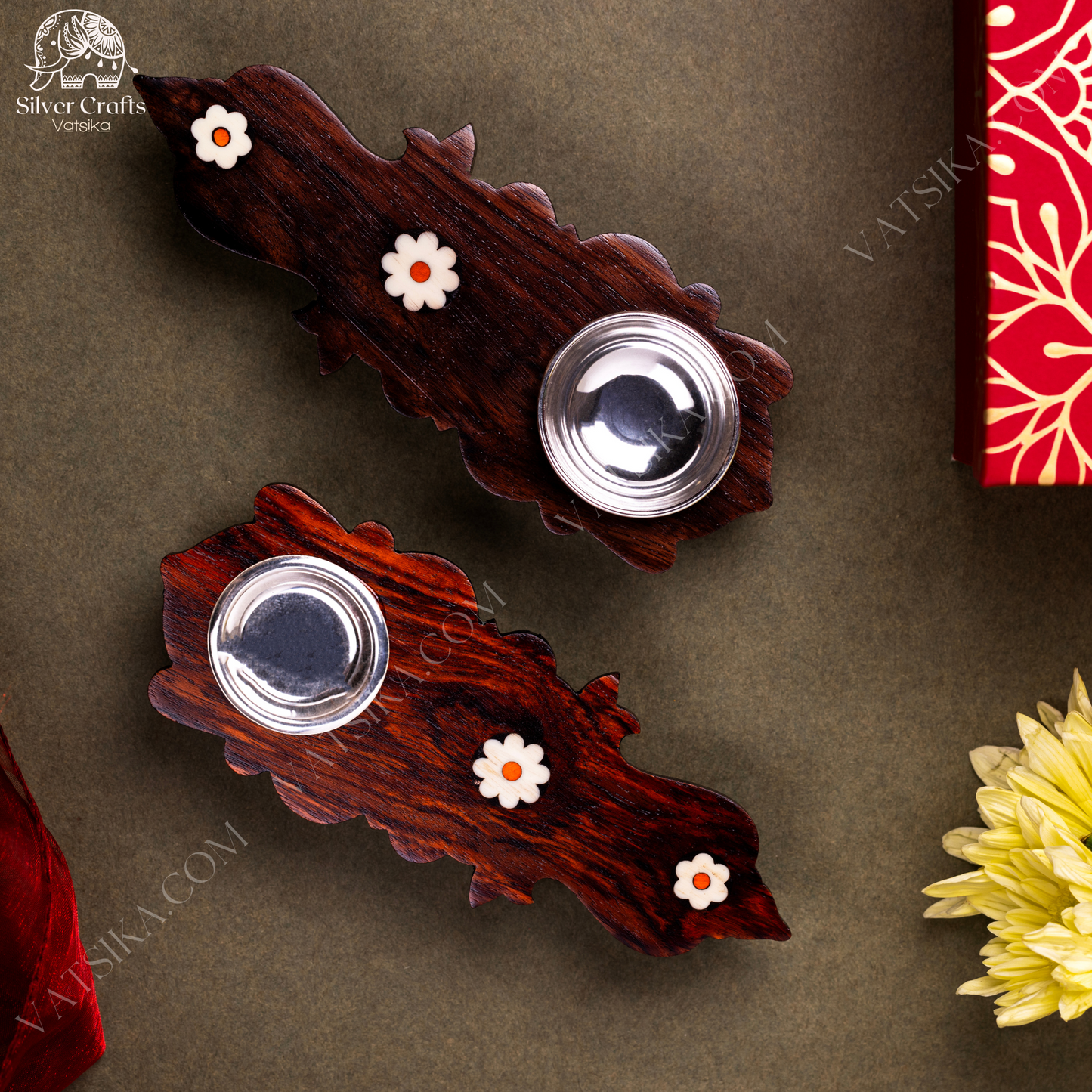 Pure Silver Rosewood Harathi